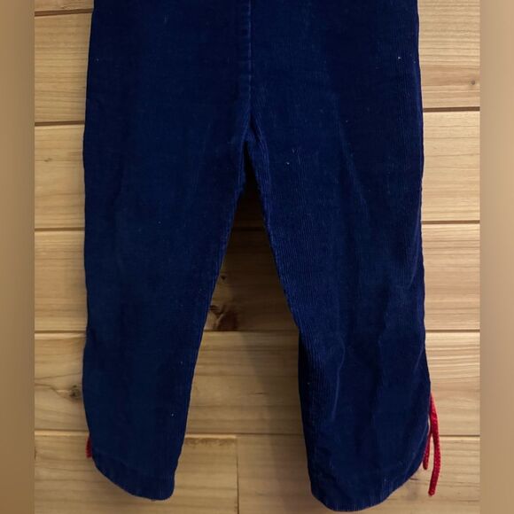 Vintage Girl 2T Farm Cottagecore Embroidered Corduroy Overall Ruffle Top Set - Picture 11 of 12